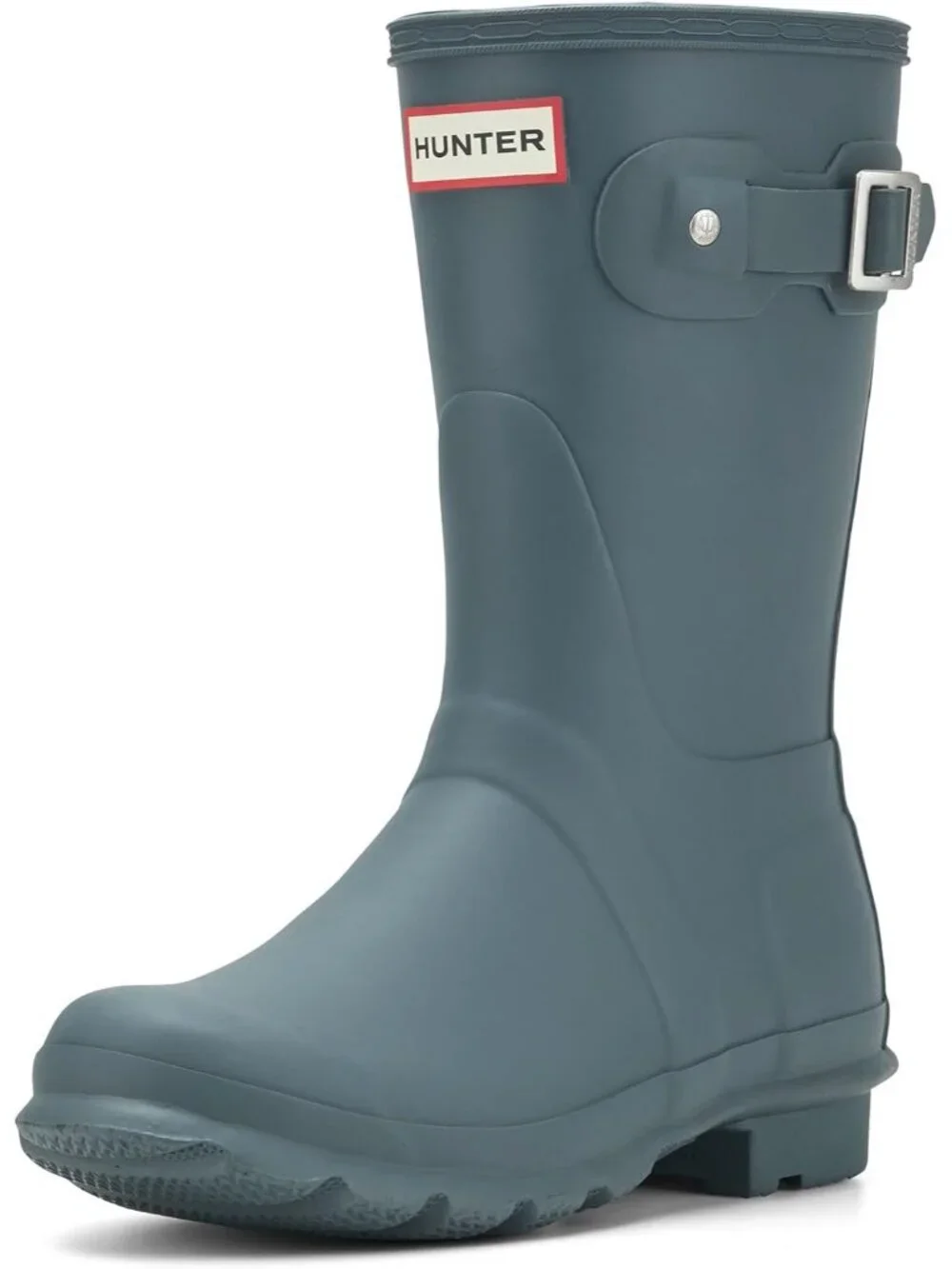 Women's Dark Green Original Short Mid Calf Cushioned Waterproof Rain Boots